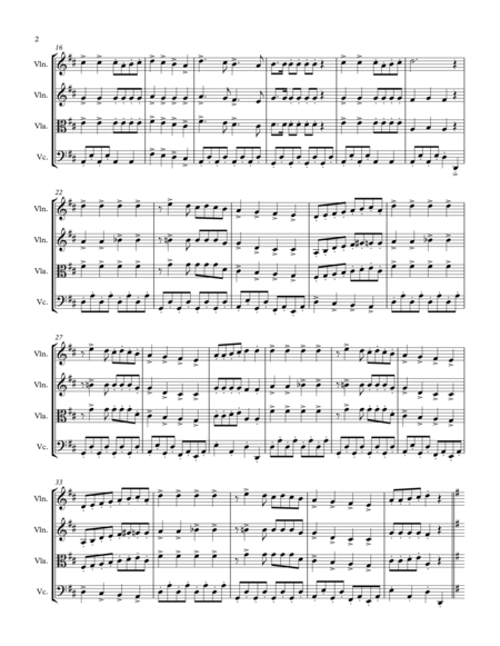 Jewish Medley String Quartet Page 2