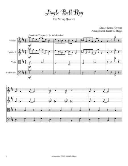 Jingle Bell Rag String Quartet Page 2