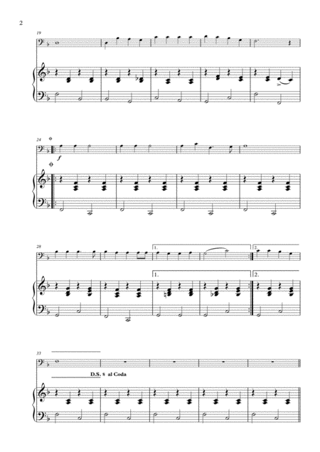 Jingle Bells Arranged For Bassoon Piano Page 2