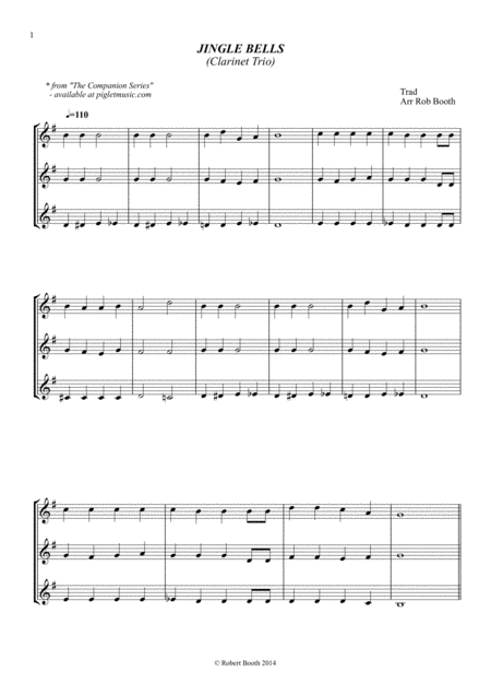 Jingle Bells Clarinet Duo Trio Page 2
