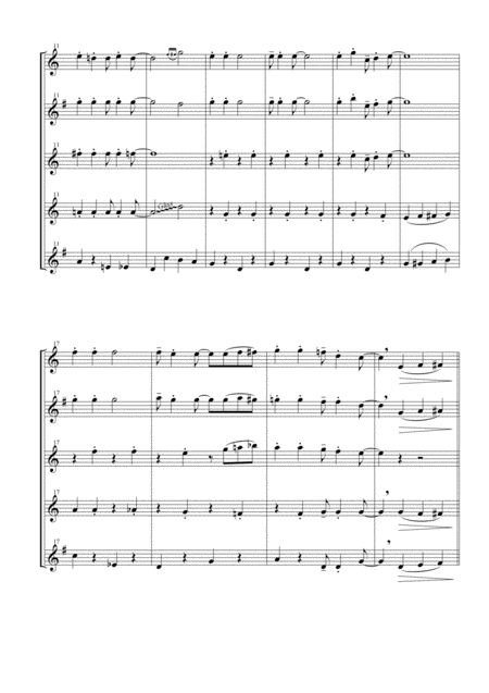 Jingle Bells For Saxophone Quintet Page 2