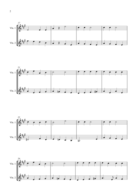 Jingle Bells For Violin Duet Suitable For Grades 1 5 Page 2