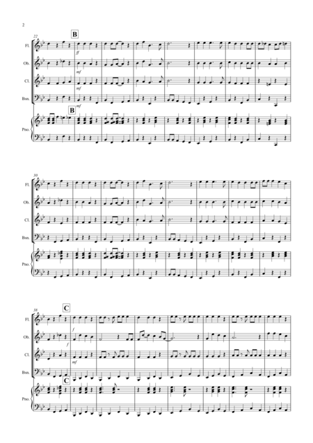 Jingle Bells Jazzy Style For Wind Quartet Page 2
