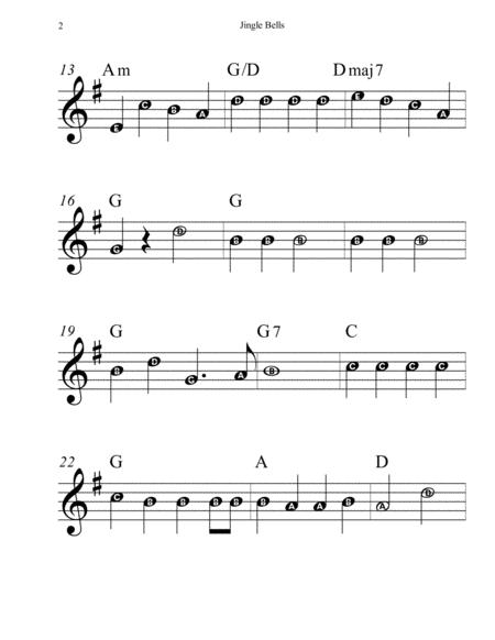 Jingle Bells Sheet Music Beginner Page 2