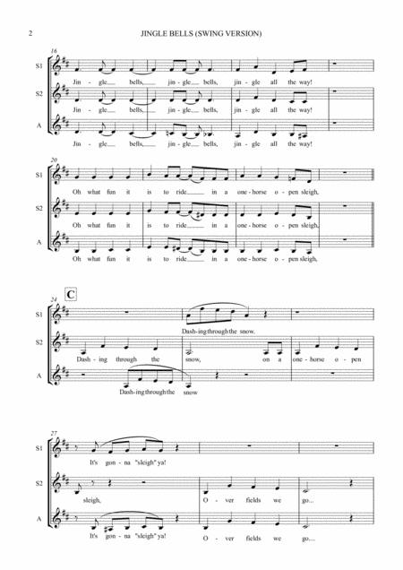 Jingle Bells Swing Version Page 2