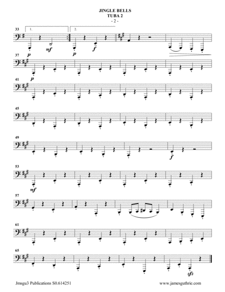 Jingle Bells Tuba Christmas Edition Page 2