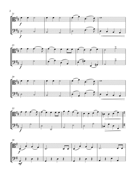 Jingle Bells Viola Cello Duet Page 2