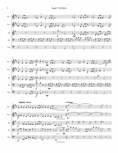 Jingle Y All Bells Comical Version For Brass Quintet Page 2