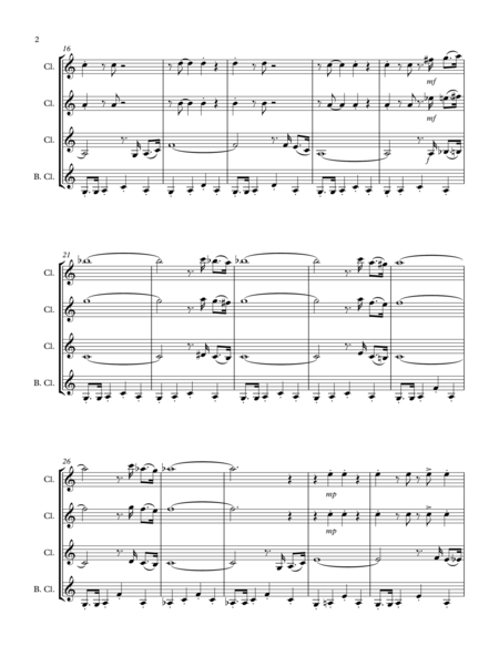 Jitterbug Jump Clarinet Quartet Page 2