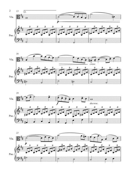 Johann Sebastian Bach Air In G Piano And Viola Solo Page 2