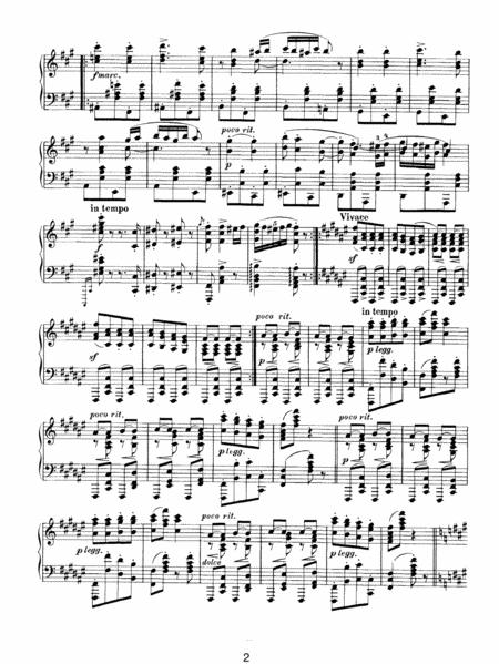 Johannes Brahms Hungarian Dance No5 In F Minor Original Version Piano Solo Page 2