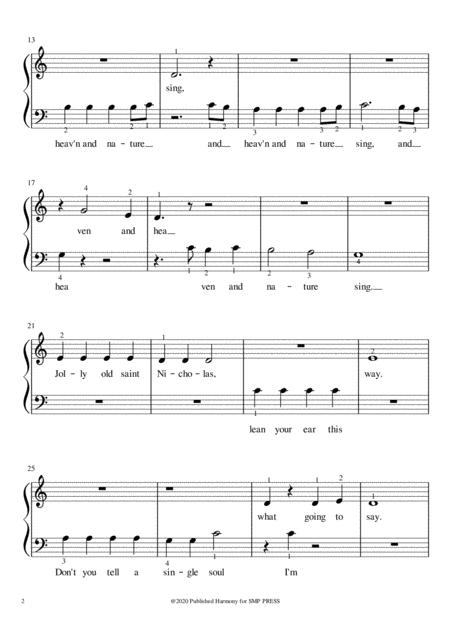 Jolly Joy Merry Christmas Medley Piano Solo For Beginners Page 2