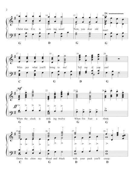 Jolly Old Saint Nicholas Up On The House Top Handbell Arrangement For Level 2 For 2 Or 3 Octave Handbells Arranged By Linda Mckechnie Page 2