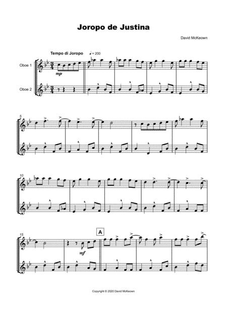 Joropo De Justina For Oboe Duet Page 2