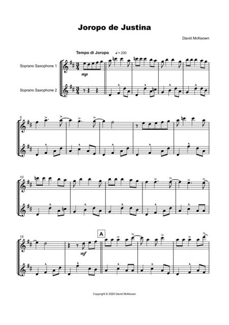 Joropo De Justina For Soprano Saxophone Duet Page 2
