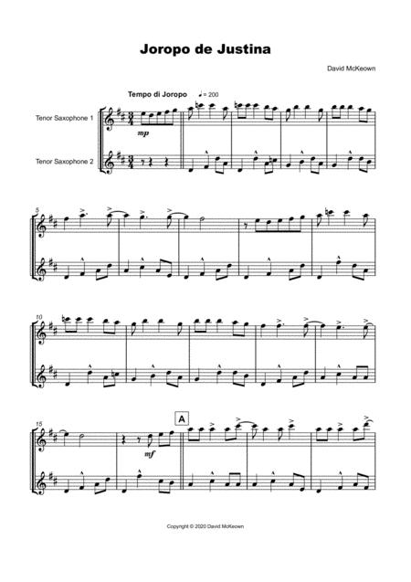 Joropo De Justina For Tenor Saxophone Duet Page 2