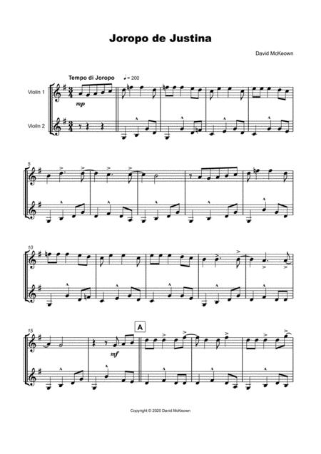 Joropo De Justina For Violin Duet Page 2