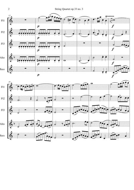 Joseph Haydn String Quartet In C Major The Bird Op 33 No 3 Movement 1 Page 2