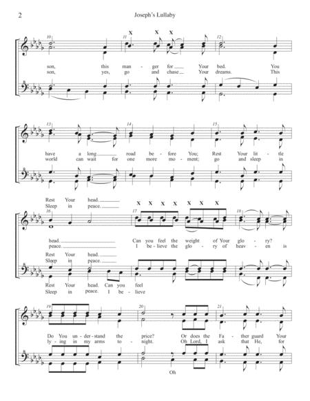 Joseph Lullaby Db Major Choral Pricing Page 2