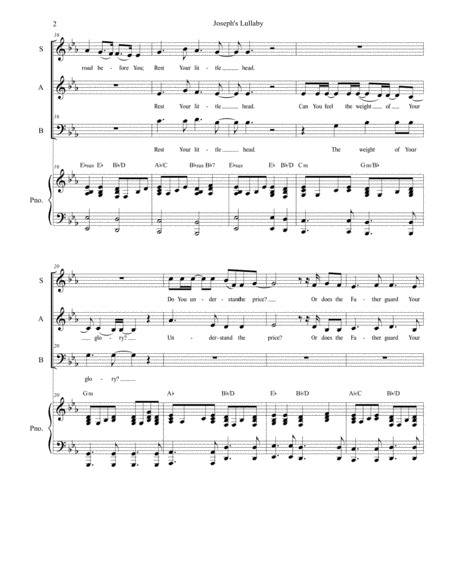 Josephs Lullaby For Vocal Trio Sab Page 2