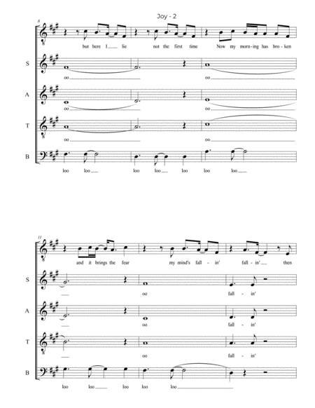 Joy Satb A Cappella Page 2