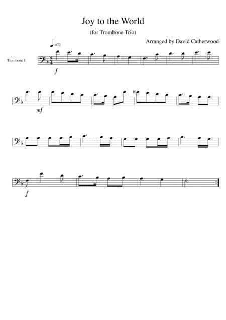 Joy To The World Arranged For Trombone Trio By David Catherwood Page 2