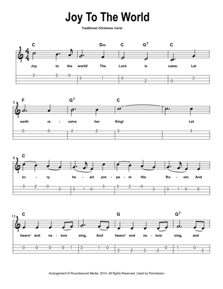 Joy To The World Beginner Ukulele W Tab Page 2