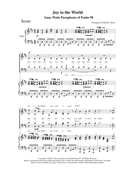 Joy To The World Choir Satb Page 2