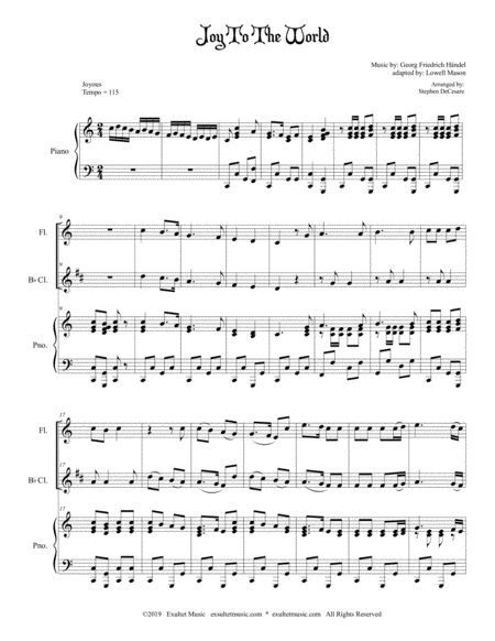 Joy To The World Duet For Flute And Bb Clarinet Page 2