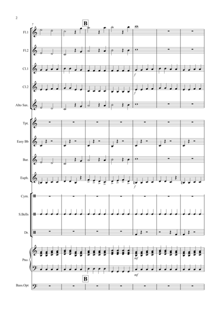 Joy To The World Rock Style For School Concert Band Page 2
