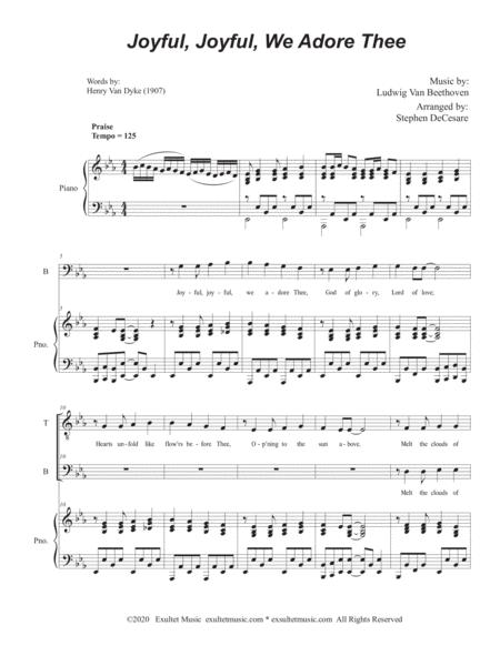 Joyful Joyful We Adore Thee Duet For Tenor And Bass Solo Page 2