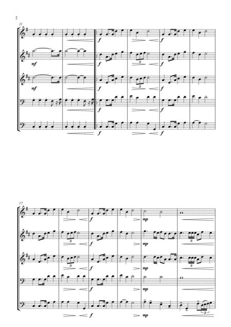 Joyful March For Brass Quintet Page 2