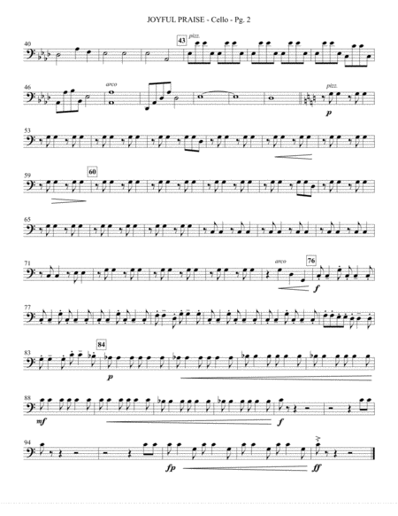 Joyful Praise Cello Page 2