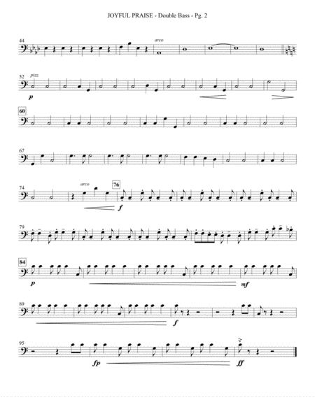 Joyful Praise Double Bass Page 2