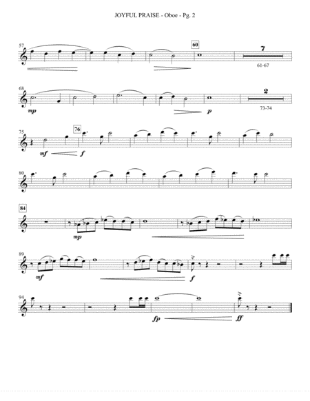 Joyful Praise Oboe Page 2