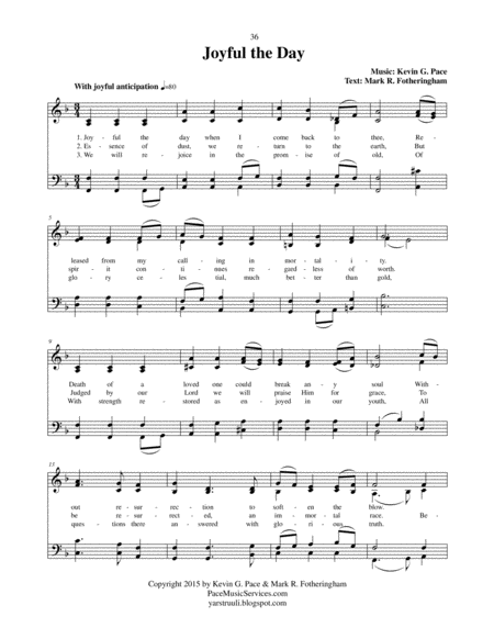 Joyful The Day An Original Hymn Page 2