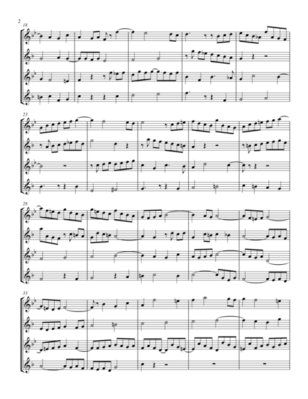 Js Bach Fugue From Prelude And Fugue Bwv 545 For Saxophone Quartet Score And Parts Page 2