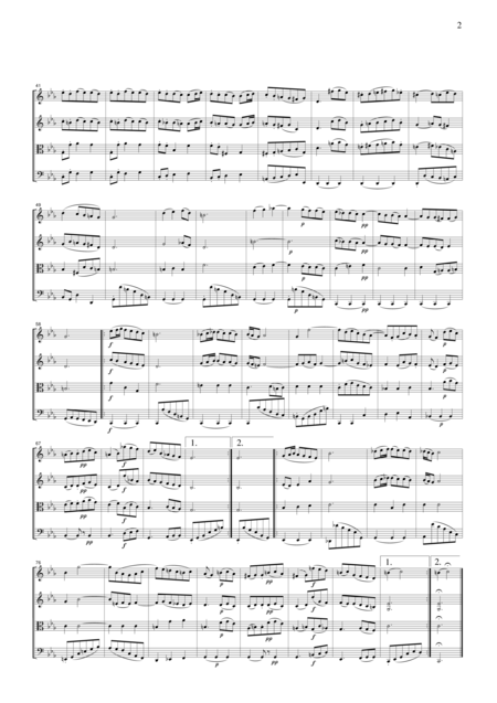 Js Bach In Tears Of Grif From The St Matthew Passion For String Quartet Cb228 Page 2