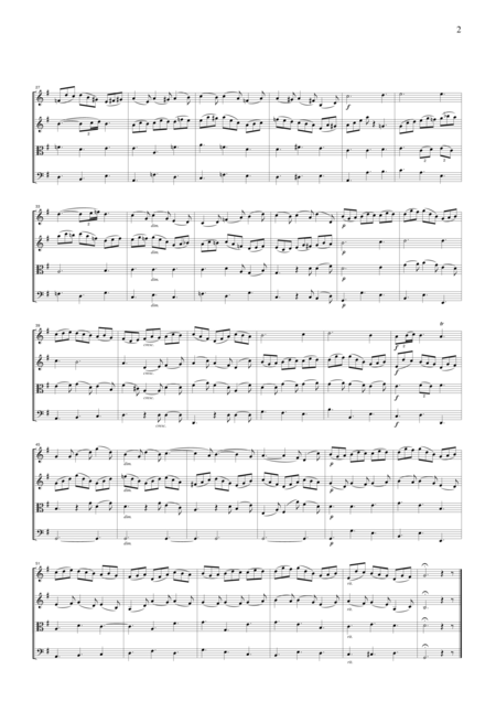 Js Bach Jesu Joy Of Mans Desire From Cantata Bwv147 For String Quartet Cb203 Page 2