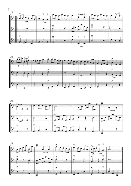 Js Bach Menuet For Cello Trio Page 2