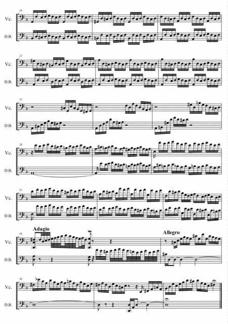 Js Bach Prelude Ii C Moll From The Well Tempered Clavier Book I Arr For Cello Double Bass Page 2