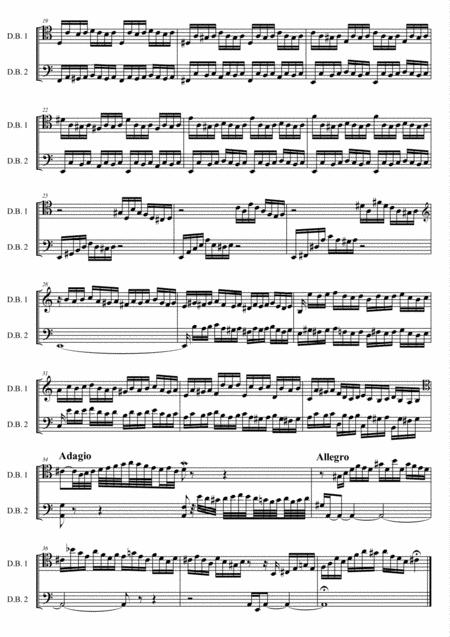 Js Bach Prelude Ii C Moll From The Well Tempered Clavier Book I Arr For Double Bass Duet Page 2