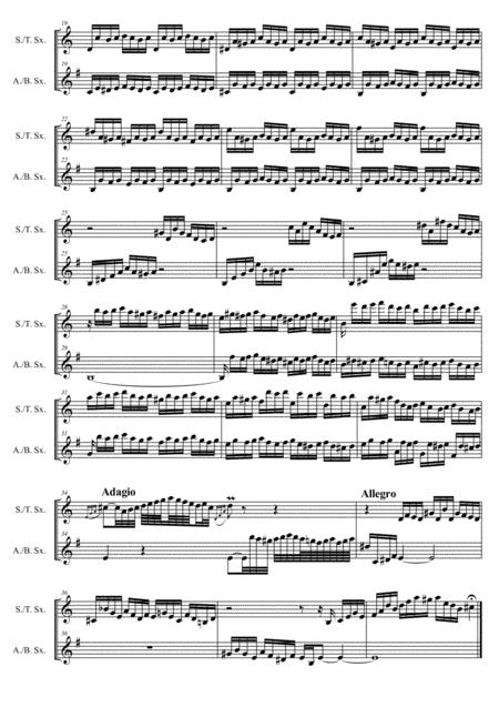 Js Bach Prelude Ii C Moll From The Well Tempered Clavier Book I Arr For Sax Duets At B Page 2