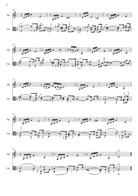 Js Bach Sinfonia 5 Arranged For Horn And Viola Page 2