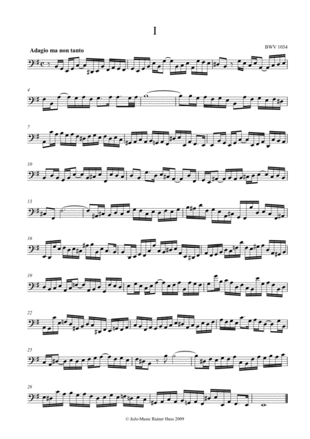 Js Bach Sonata In E Bwv 1034 Page 2