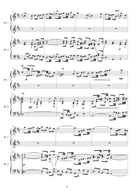 Js Bach Suite No 2 In B Minor Transcription For 2 Pianos Page 2
