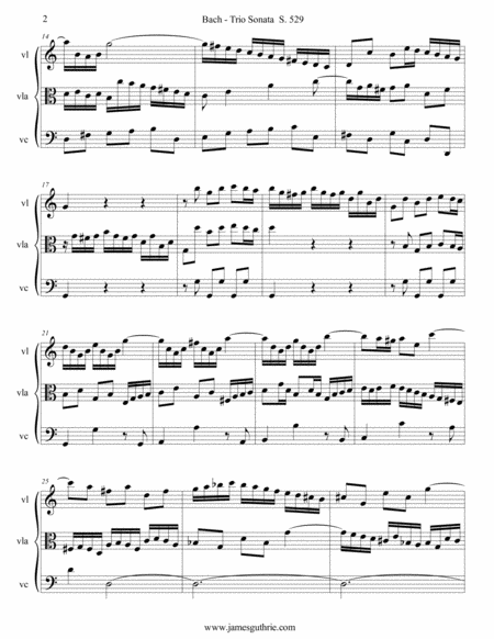 Js Bach Trio Sonatas 529 For String Trio Page 2