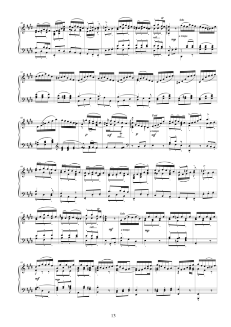 Js Bach Violin Concerto In E Major Bwv 1042 Piano Solo 3 Mov Allegro Assai Page 2