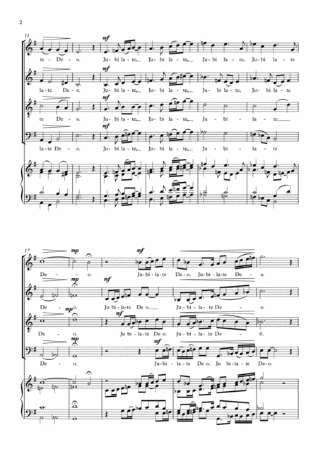Jubilate Deo Satb A Cappella Page 2