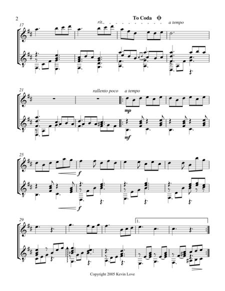 Julia Florida Barcarola Flute And Guitar Score And Parts Page 2